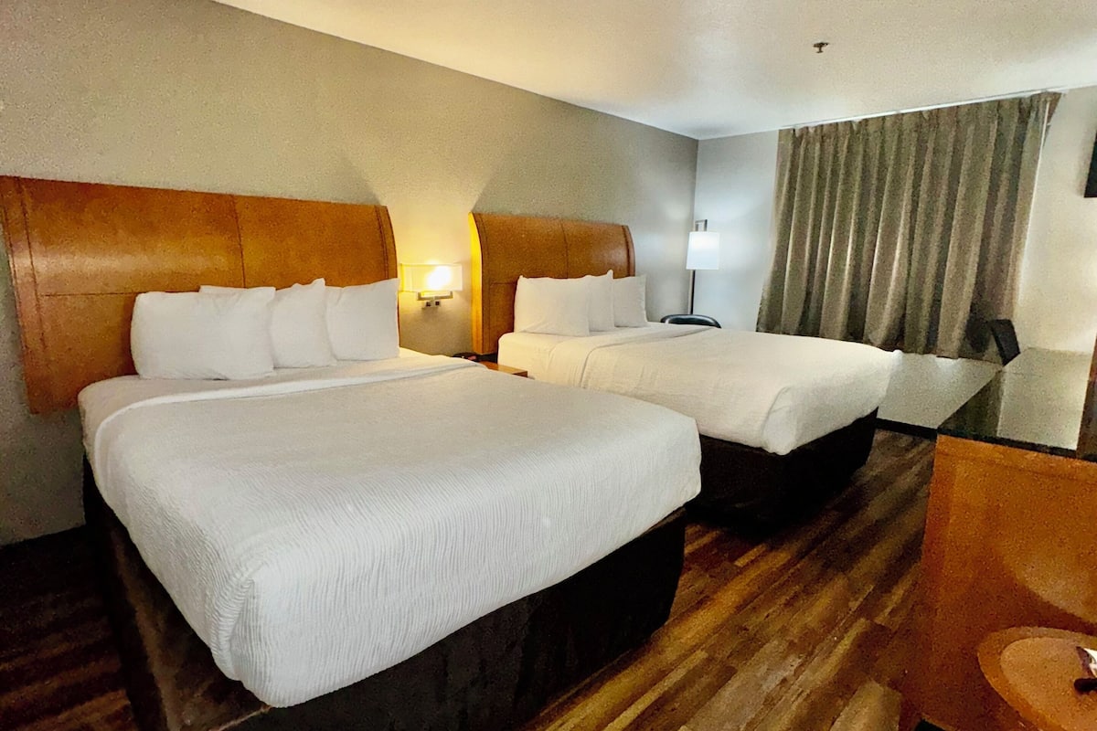 room, 2 queen beds, non smoking | individually furnished, desk, blackout curtains, iron/ironing board