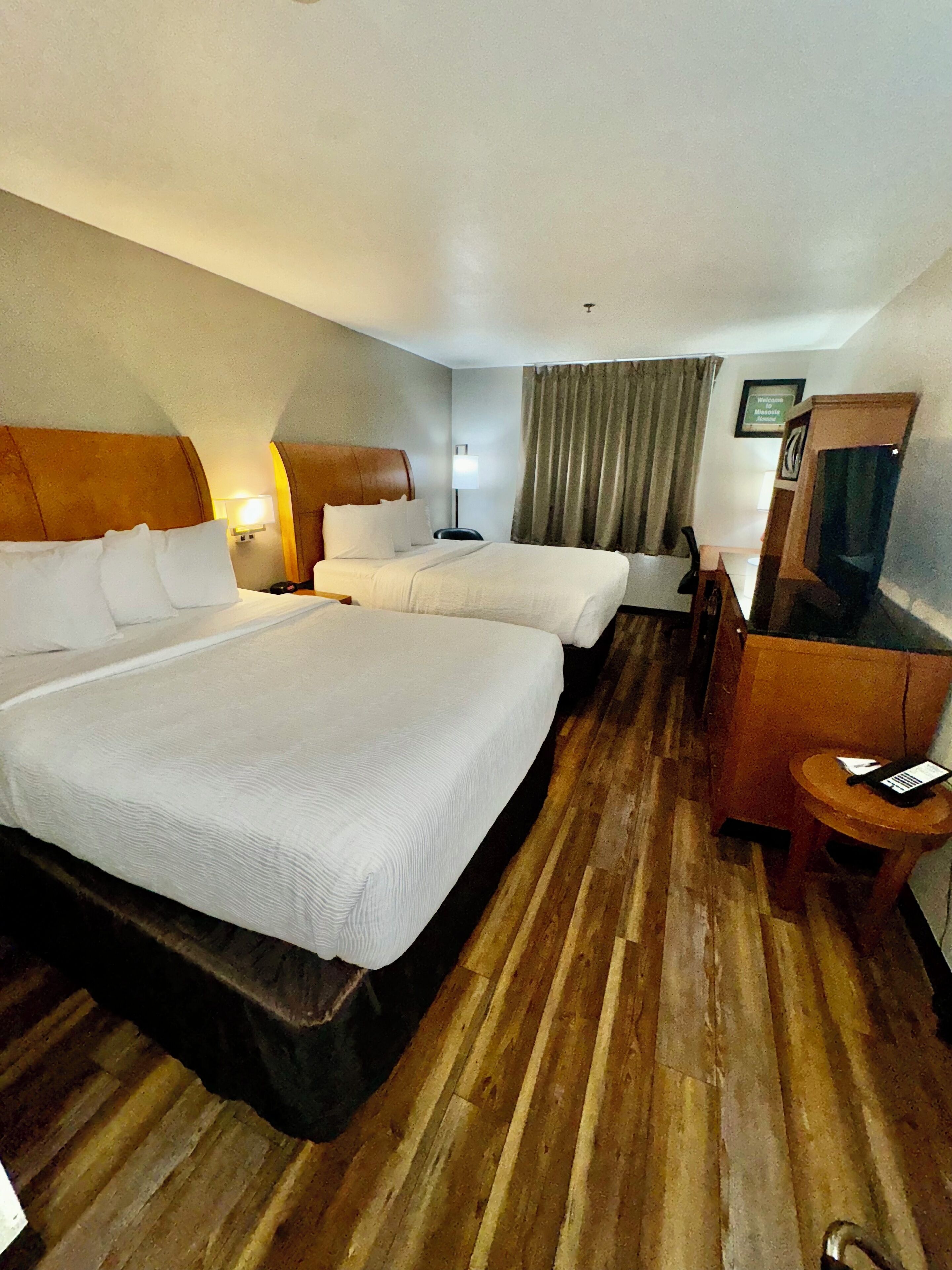 room, 2 queen beds, non smoking | individually furnished, desk, blackout curtains, iron/ironing board