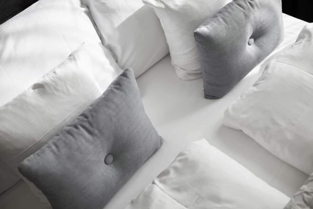 Minibar, odada kasa, masa, güneşlik/perde