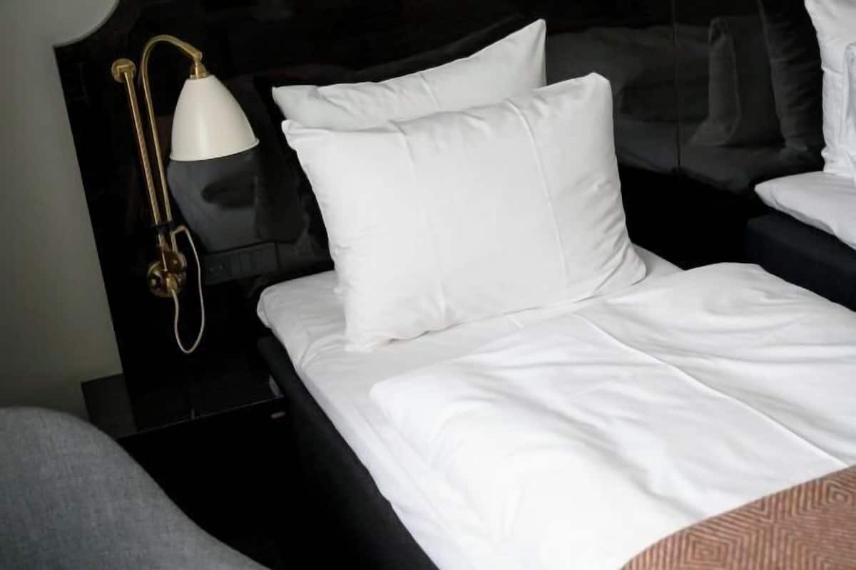 Minibar, odada kasa, masa, güneşlik/perde