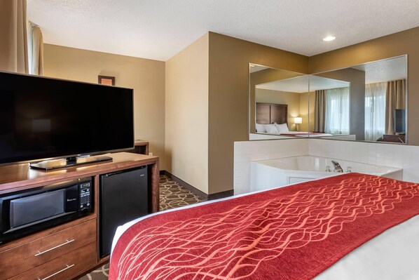 Desk, blackout drapes, soundproofing, iron/ironing board