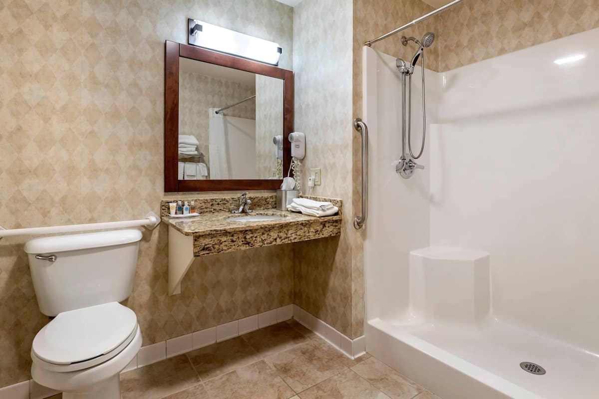 room, 1 king bed, accessible, non smoking | desk, blackout curtains, soundproofing, iron/ironing board