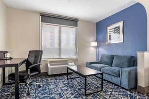 Desk, iron/ironing board, free cribs/infant beds, rollaway beds