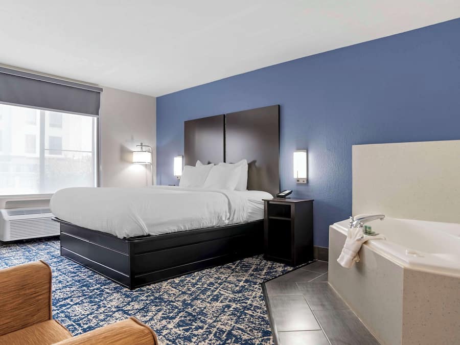 Standard Room, 1 King Bed, Non Smoking, Jetted Tub (with Sofabed) | Desk, iron/ironing board, free cribs/infant beds, rollaway beds