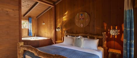 Chambre Premium, 1 trĂšs grand lit, baignoire