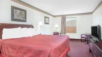 Blackout curtains, iron/ironing board, free WiFi, bed sheets