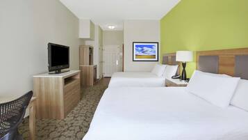 Premium bedding, iron/ironing board, free cribs/infant beds