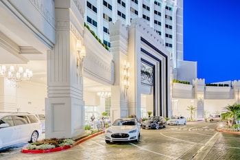Hotel Exterior at The Commerce Casino & Hotel