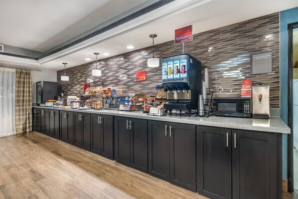 Free daily buffet breakfast