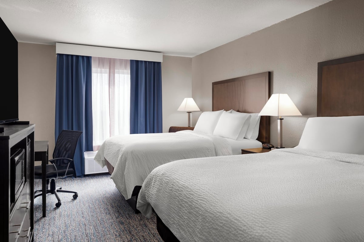 Standard Room, 2 Queen Beds | Egyptian cotton sheets, in-room safe, desk, iron/ironing board