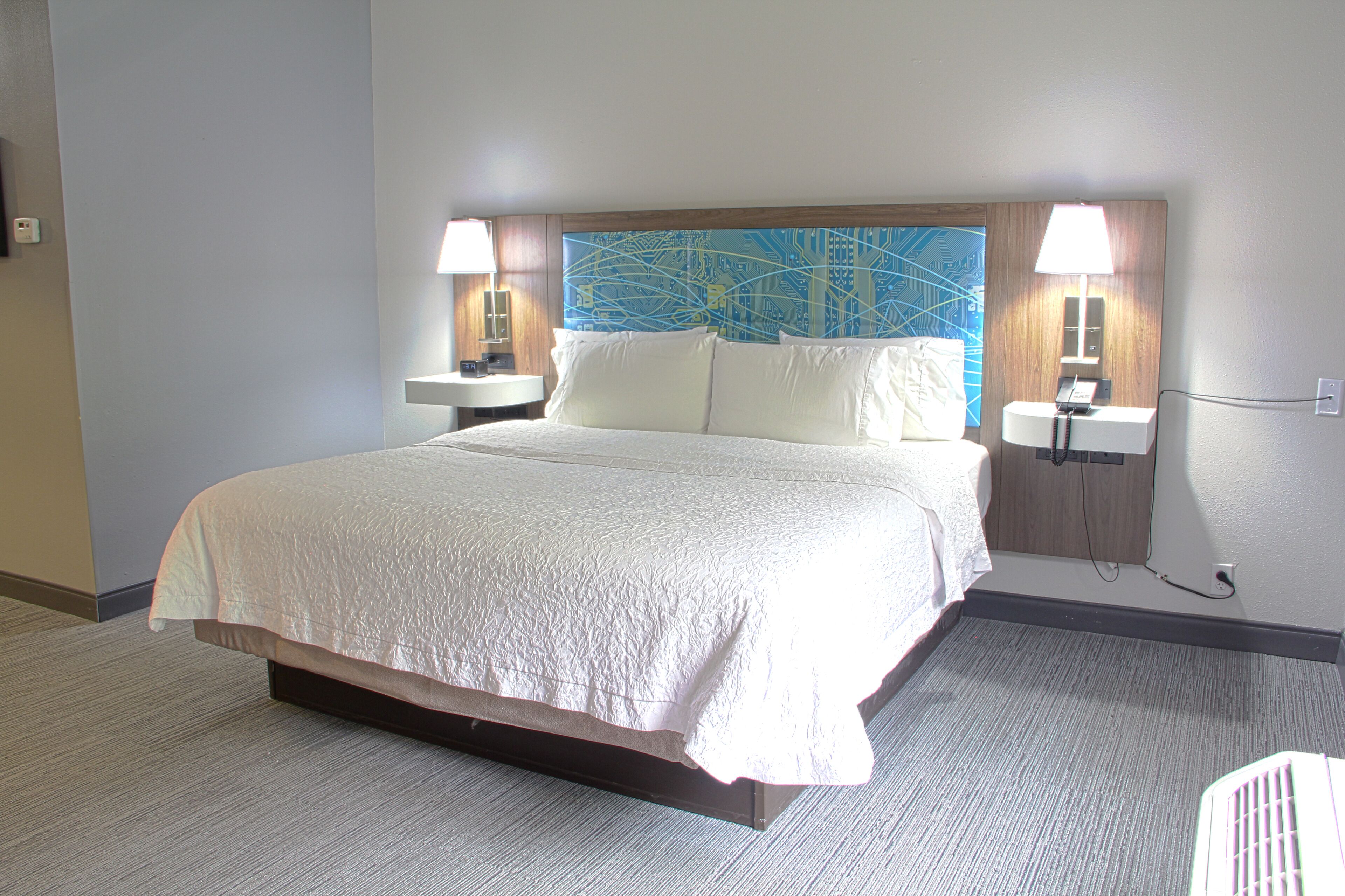 hypo-allergenic bedding, desk, iron/ironing board, free cots/infant beds