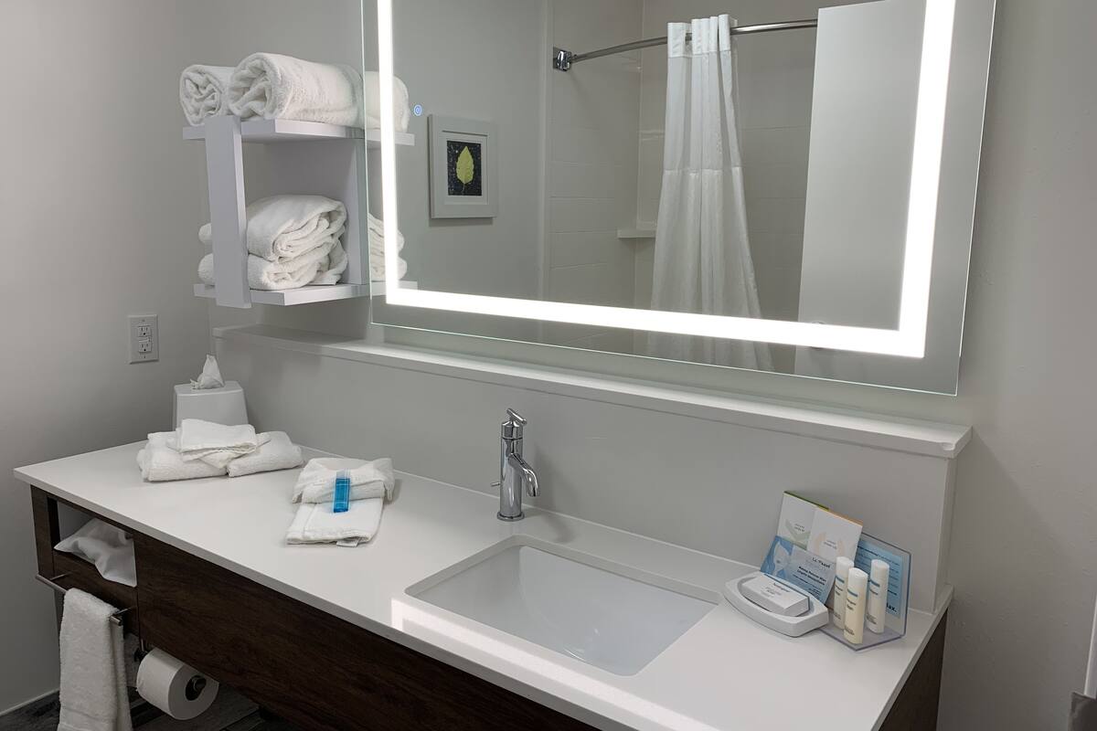 standard room | bathroom | combined shower/bathtub, hydromassage showerhead, free toiletries