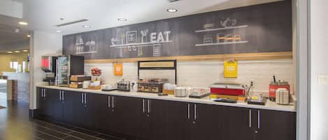Free daily buffet breakfast