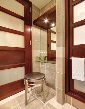 Free toiletries, hair dryer, bathrobes, slippers