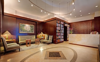 Hotel entrance and lobby at Library Hotel by Library Hotel Collection