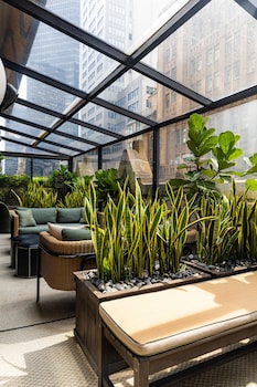 Rooftop bar, garden views, open daily at Library Hotel by Library Hotel Collection