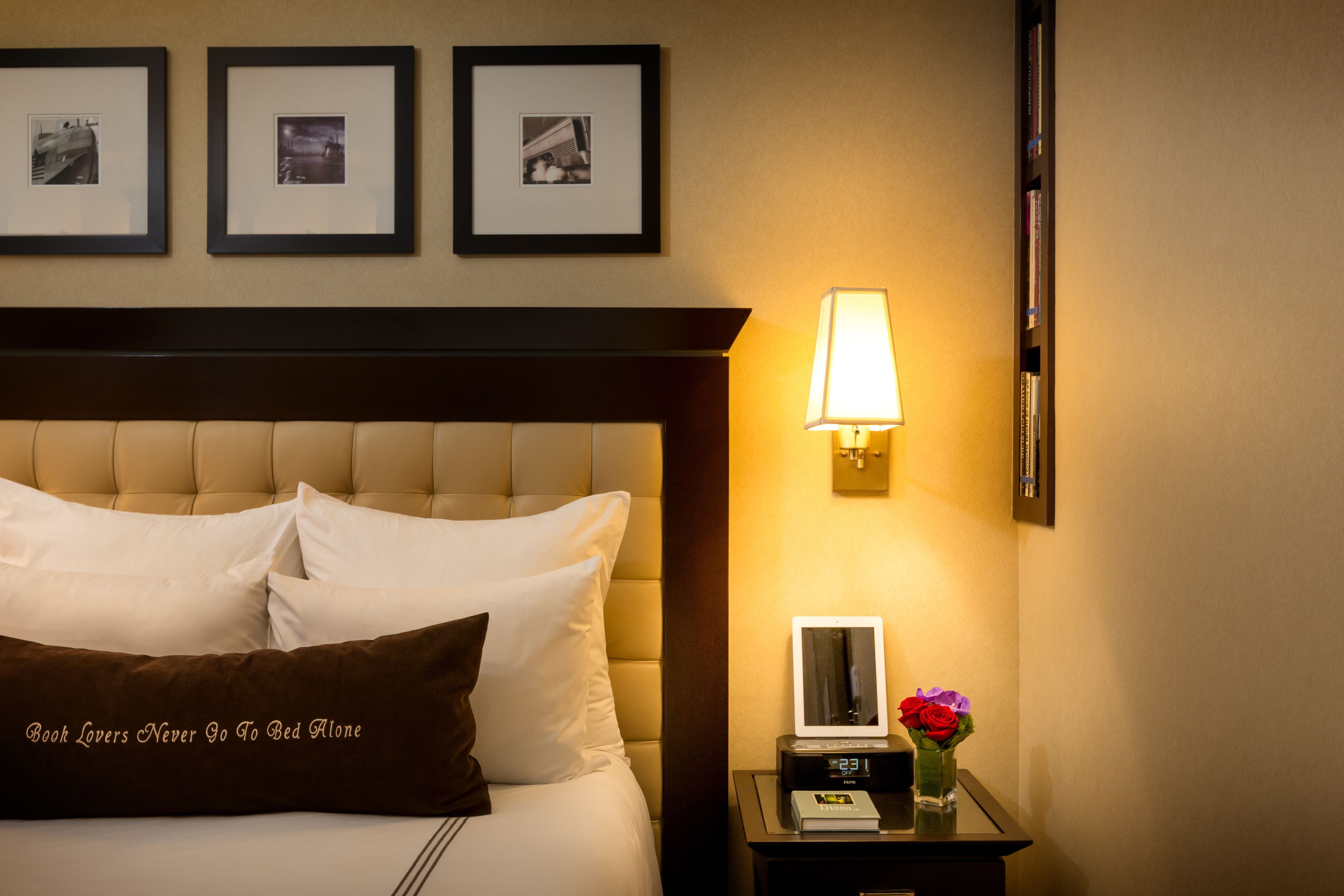 egyptian cotton sheets, premium bedding, down duvets, in-room safe