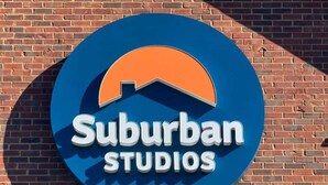 Schild für Suburban Studios.