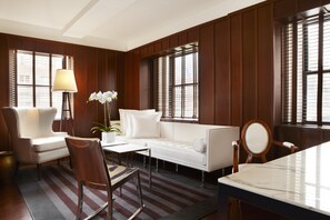 Egyptian cotton sheets, down comforters, in-room safe, desk