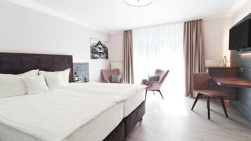 Hypoallergeen beddengoed, een kluis op de kamer, individueel gedecoreerd