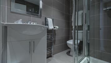 Free toiletries, hair dryer, towels