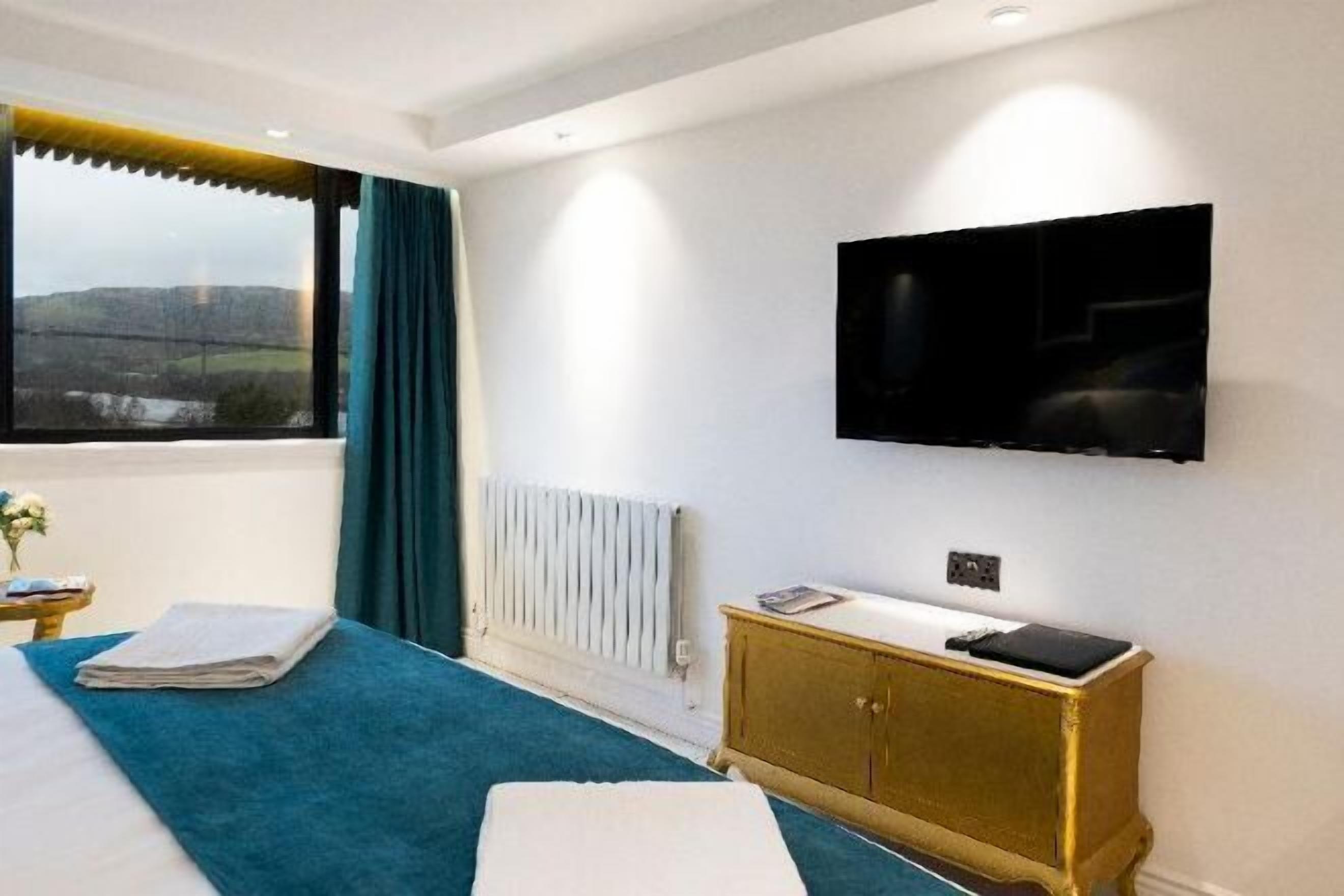 Desk, blackout curtains, iron/ironing board, free WiFi