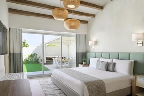 Villa, 3 slaapkamers | Luxe beddengoed, donzen dekbedden, een minibar, een kluis op de kamer