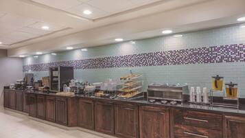 Free daily buffet breakfast