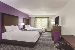 Room, 2 Queen Beds, Accessible, Non Smoking (Mobility Accessible) | Premium bedding, desk, blackout drapes, iron/ironing board