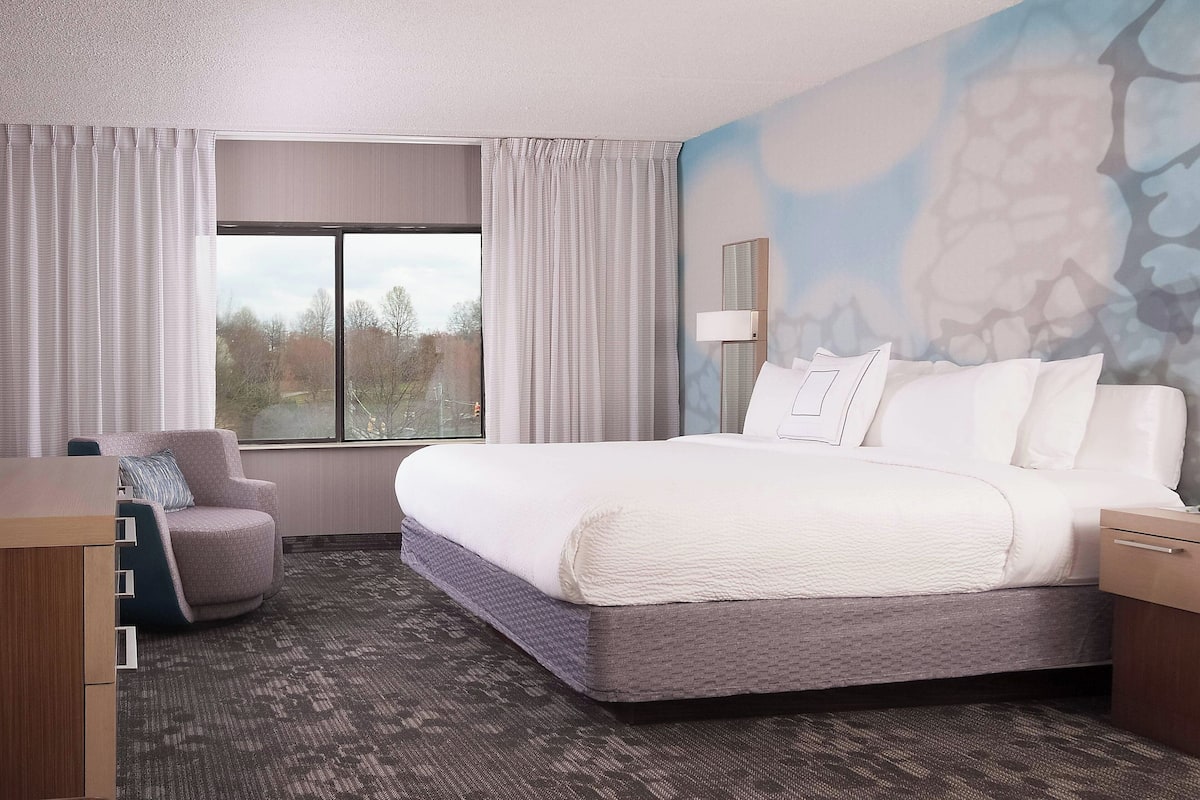 in-room safe, desk, blackout curtains, iron/ironing board