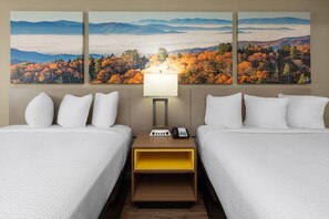 Premium bedding, blackout drapes, iron/ironing board, rollaway beds