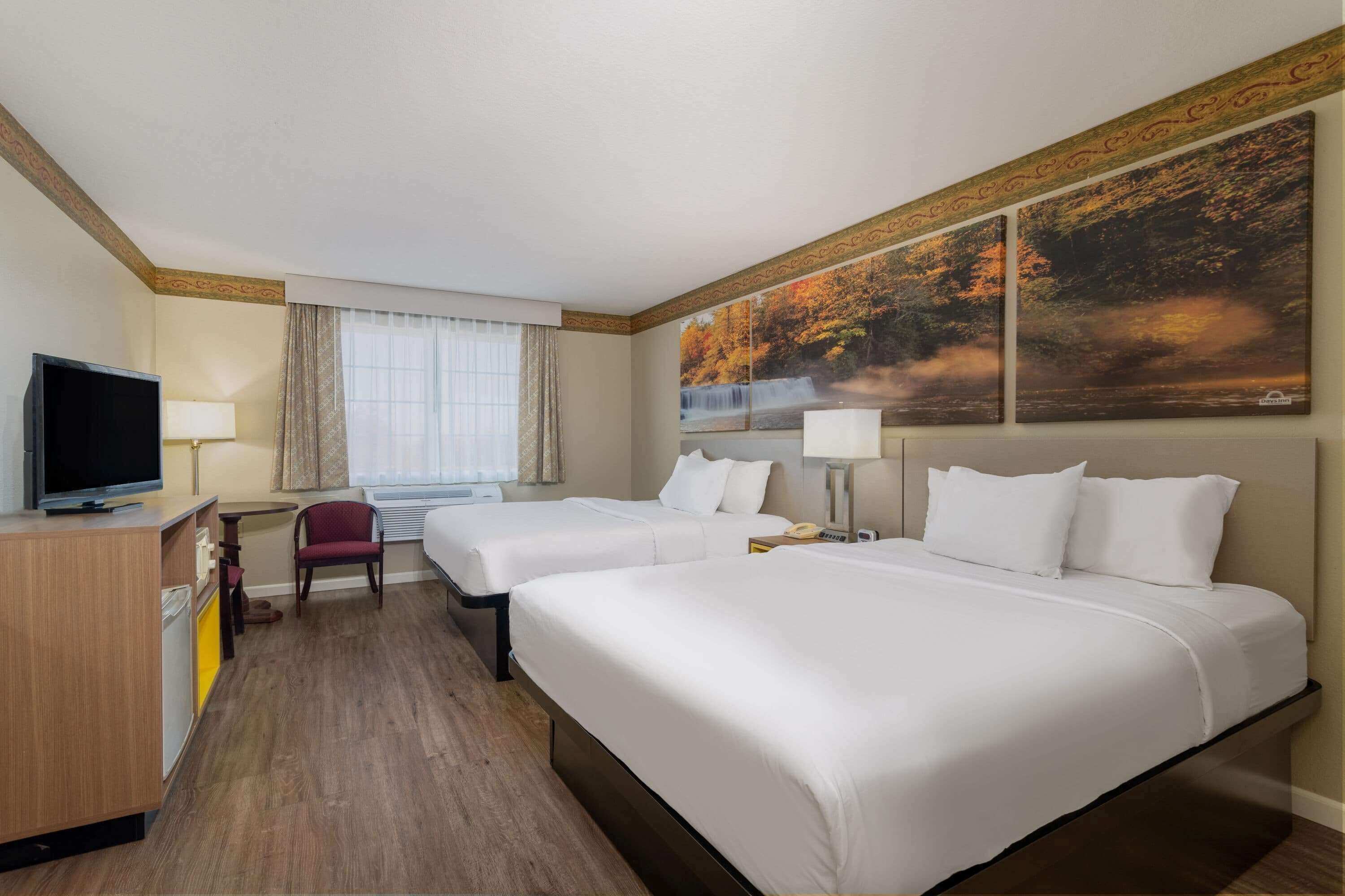 Premium bedding, blackout drapes, iron/ironing board, rollaway beds