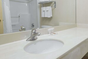 Buồng tắm vòi sen, máy sấy tóc, khăn tắm 