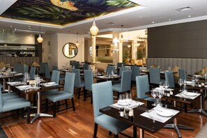 Frokost, lunsj og middag serveres