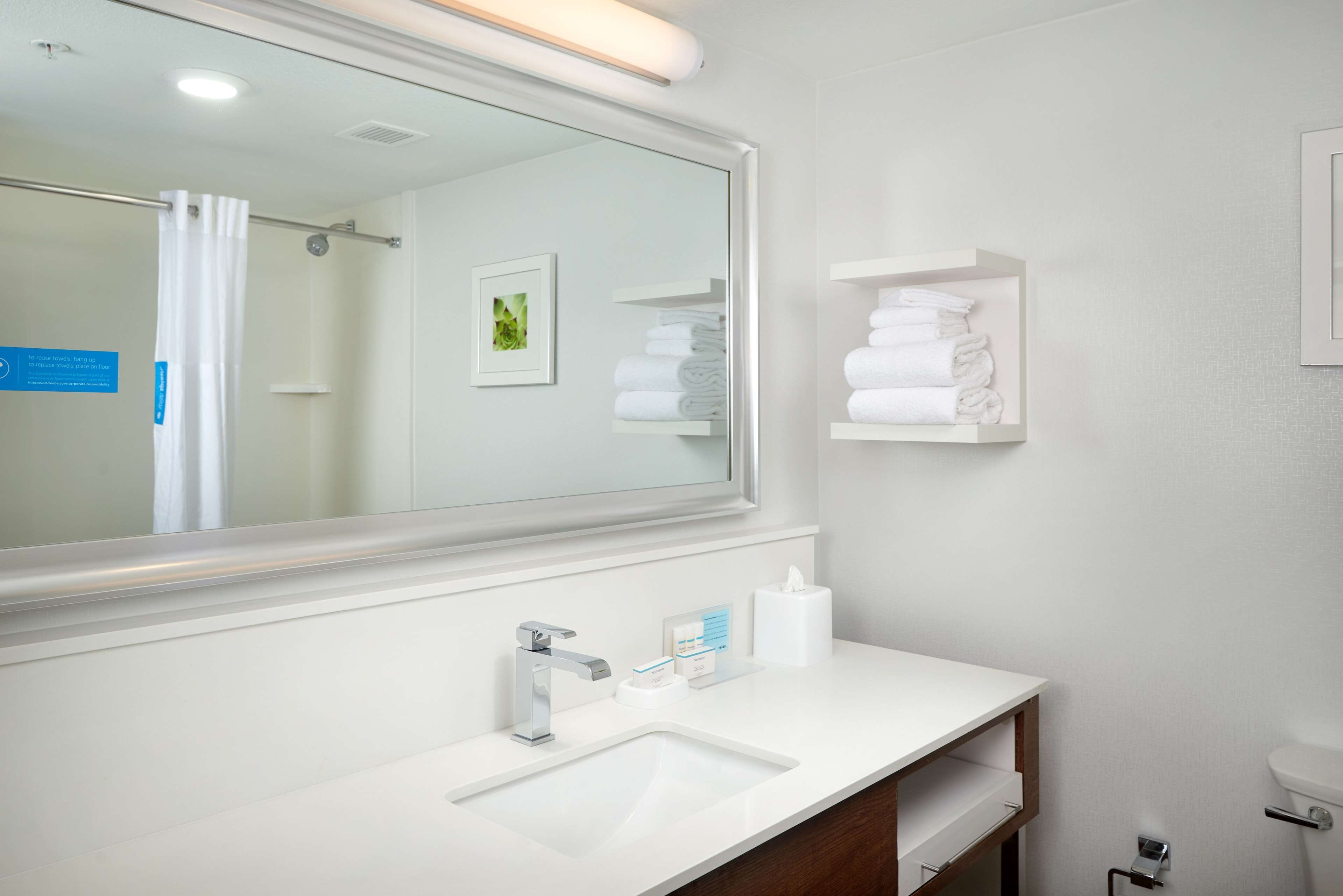 free toiletries, hair dryer, towels