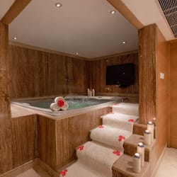 Sauna, hot tub, steam room, body treatments, body wraps, body scrubs