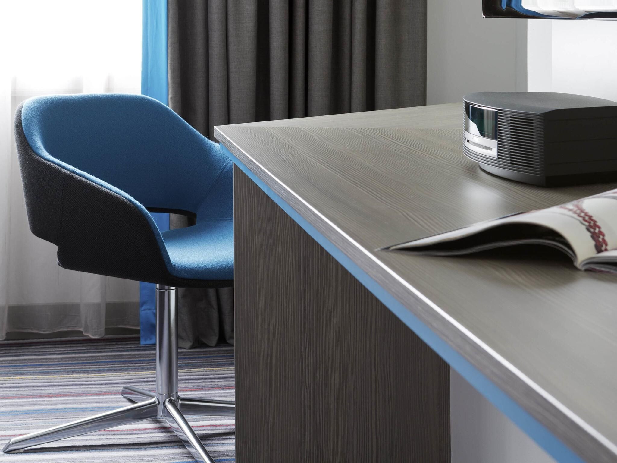 In-room safe, desk, blackout curtains, iron/ironing board