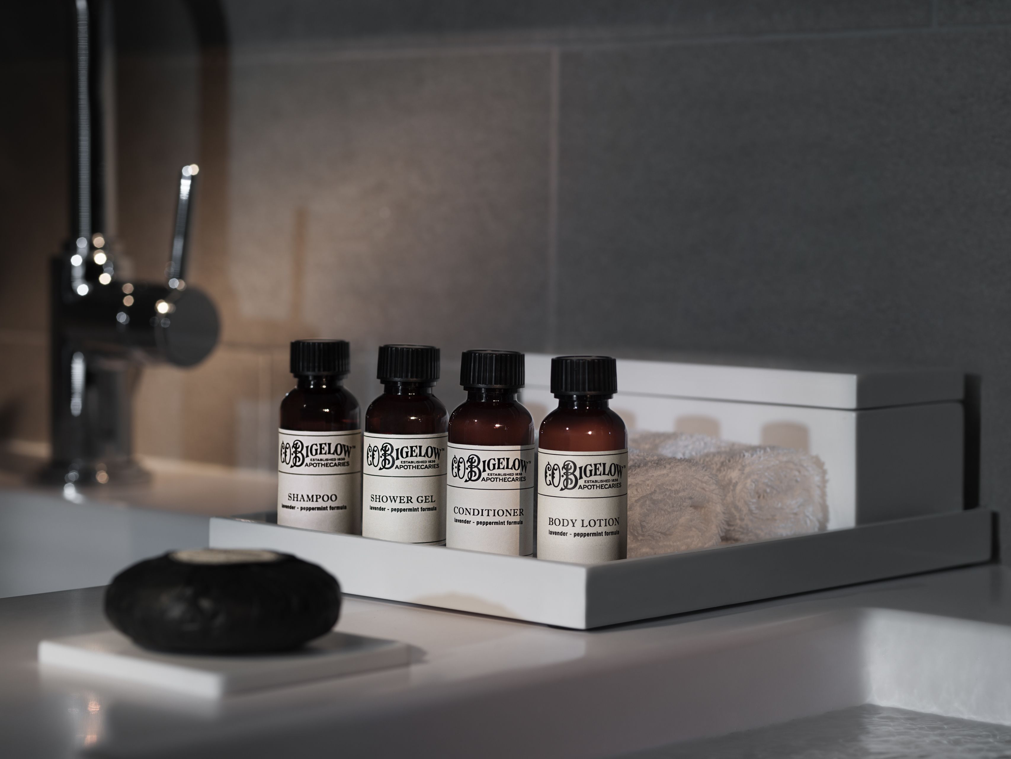 shower, rainfall showerhead, eco-friendly toiletries, hair dryer