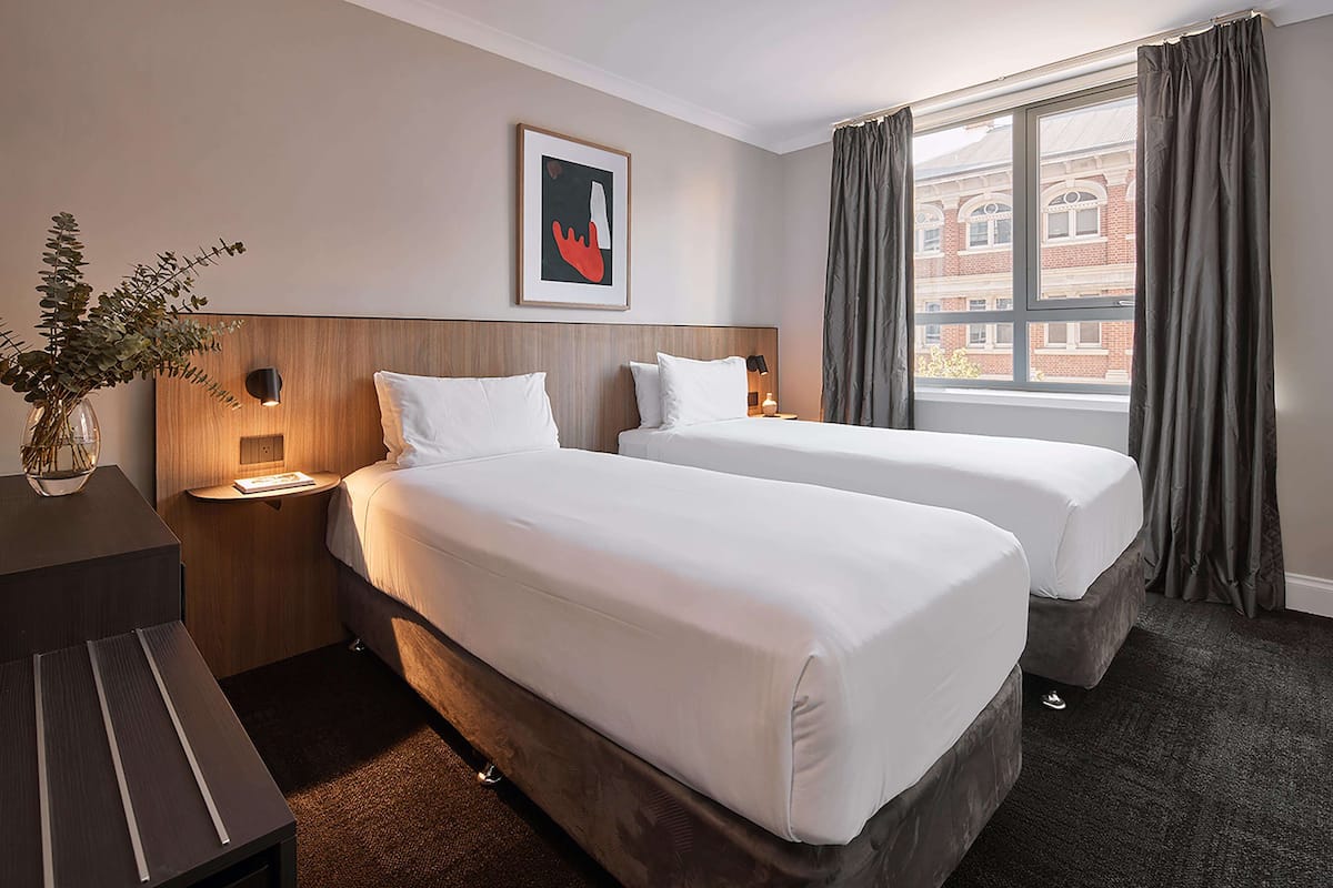 twin room | pillow-top beds, in-room safe, blackout curtains, iron/ironing board