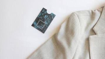 A tag with text on a white background.