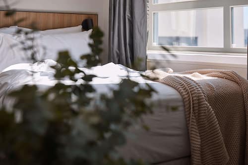Pillowtop beds, in-room safe, blackout drapes, iron/ironing board
