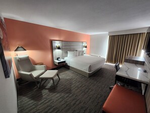 Premium bedding, desk, free WiFi, bed sheets