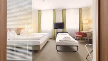 Superior Triple Room, Multiple Beds, Non Smoking | Hypo-allergenic bedding, minibar, in-room safe, desk