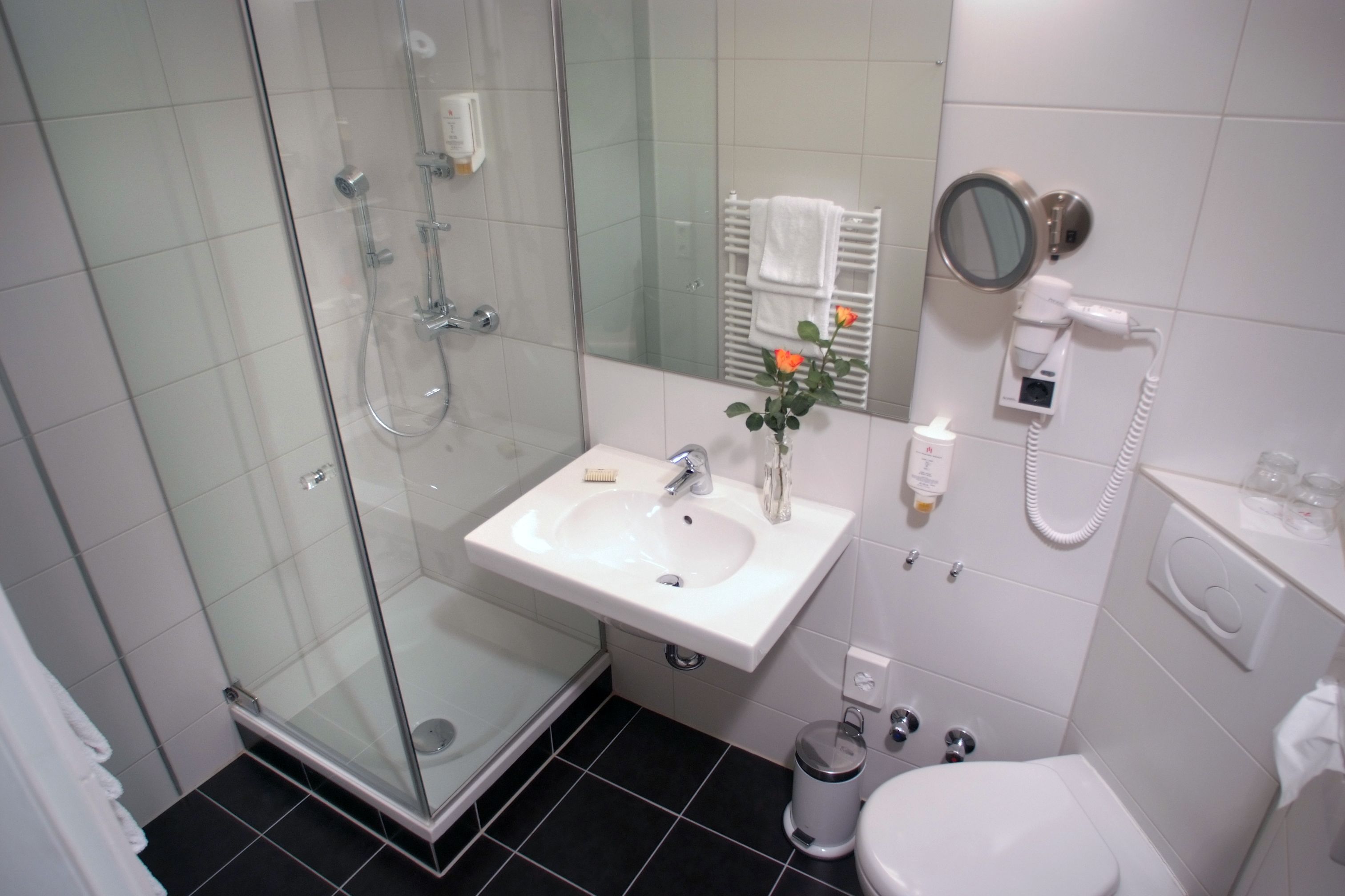 double room | bathroom | hair dryer, towels