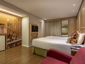 Minibar, in-room safe, desk, blackout curtains