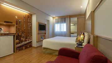 Minibar, in-room safe, desk, blackout drapes