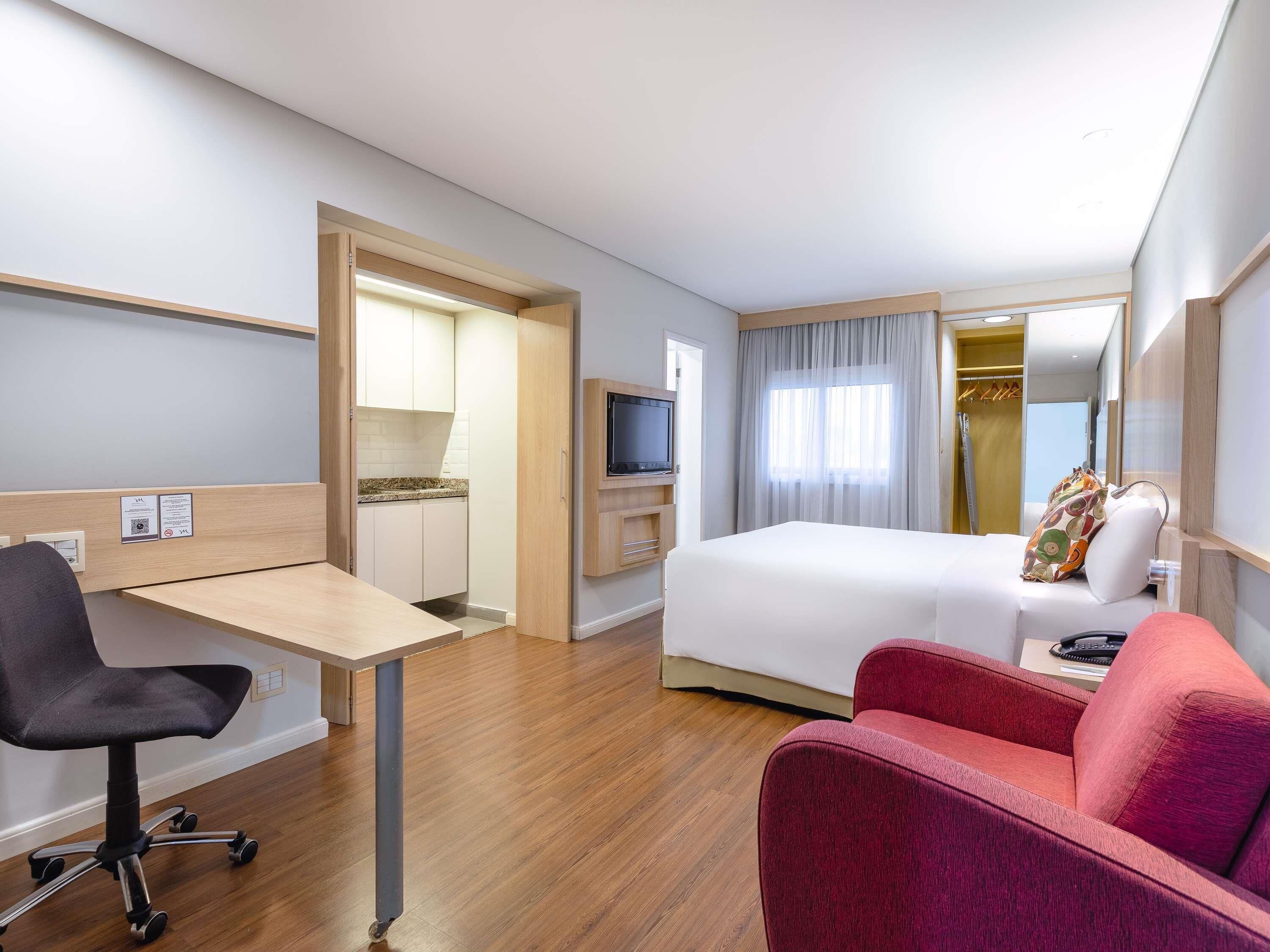 Luxury Room, 1 Double Bed, Kitchen | Minibar, in-room safe, desk, blackout drapes