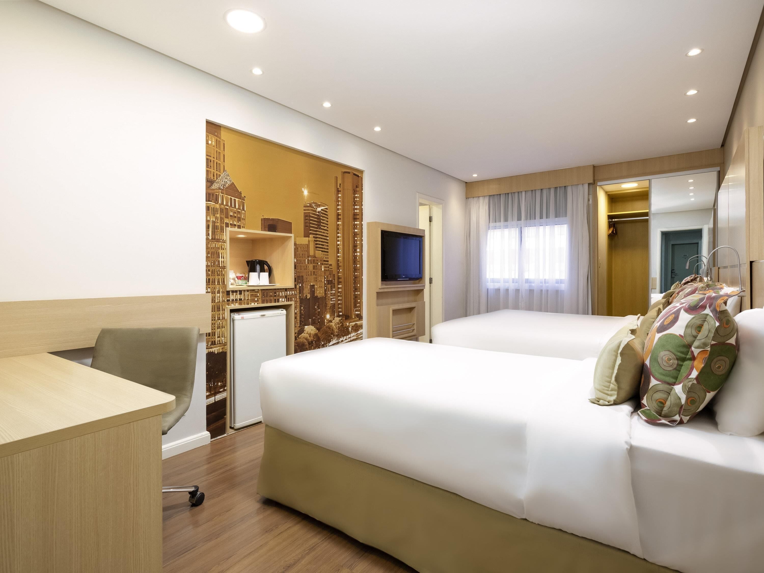 Minibar, in-room safe, desk, blackout curtains