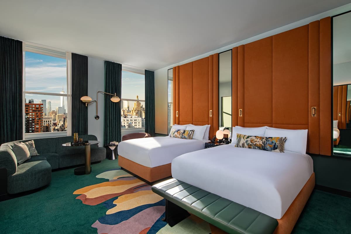 Premier Room, 2 Katil Ratu (Queen), Park View | Peralatan tempat tidur hipoalergenik, tilam berlapik 