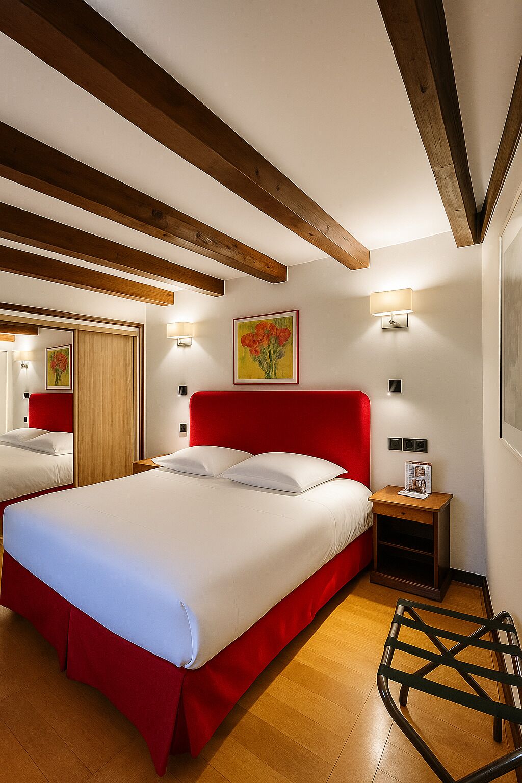 Habitación clásica, 1 cama Queen size | Ropa de cama de alta calidad y minibar 